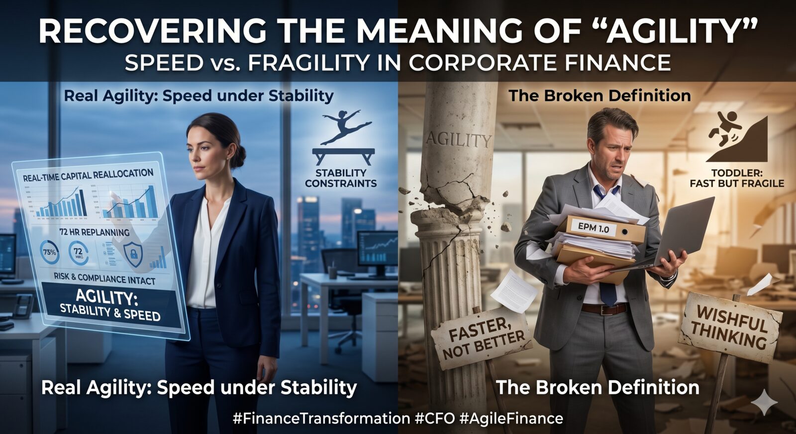 The Word We Broke. Recovering the meaning of agility: speed under stability versus the broken, faster-but-fragile definition